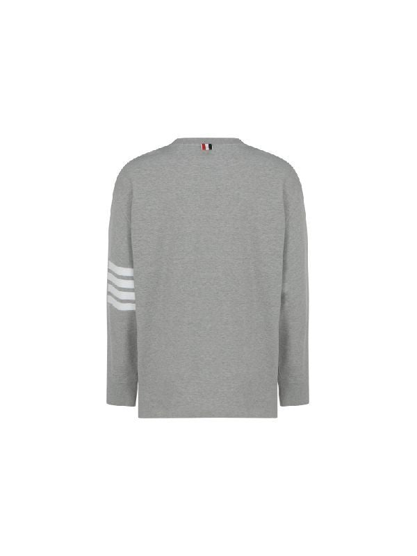 4-bar Sleeve Grey Sweatshirt