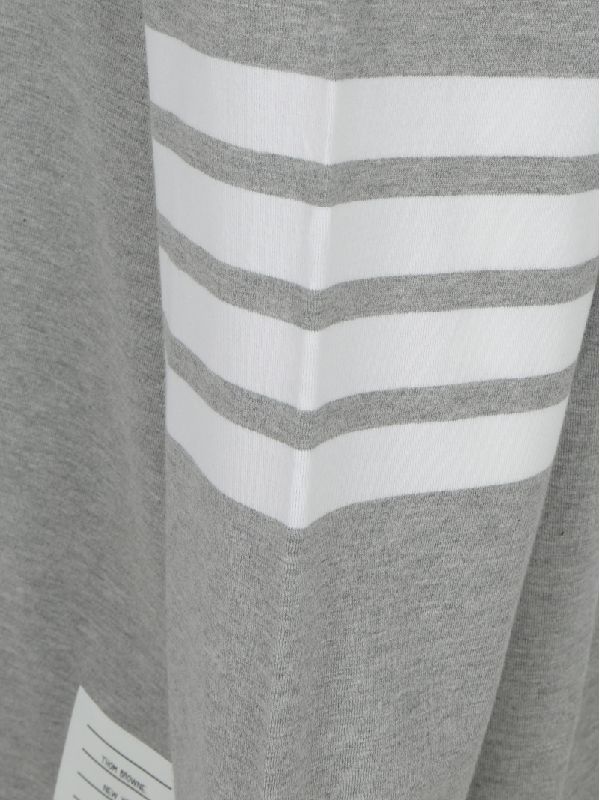 4-bar Sleeve Grey Sweatshirt