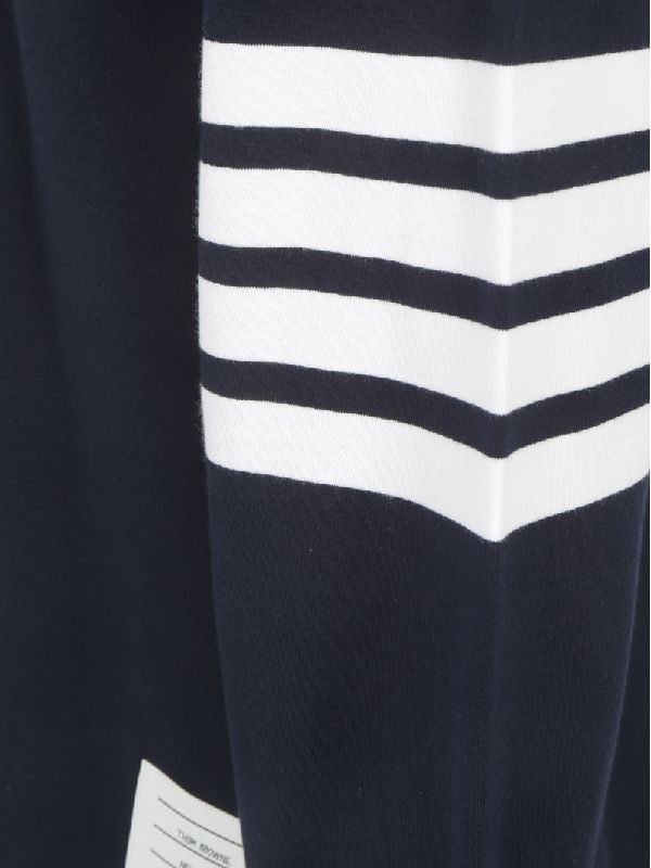 4-bar Sleeve Navy Sweatshirt