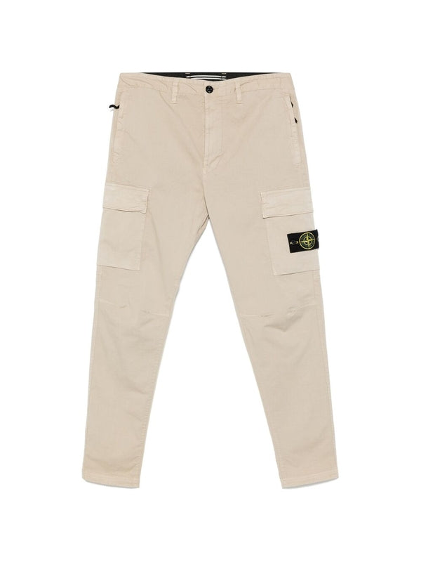 Appliqué Patch Cotton Cargo
  Pants