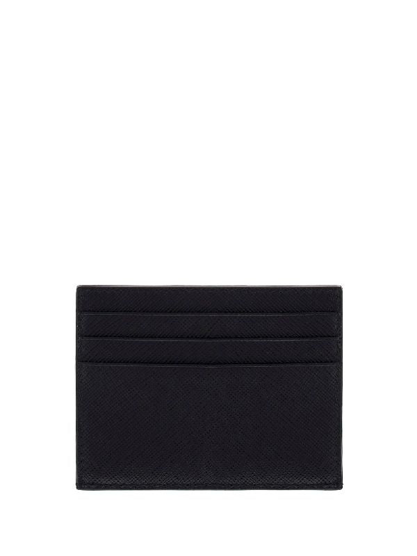 Saffiano Logo Card Wallet