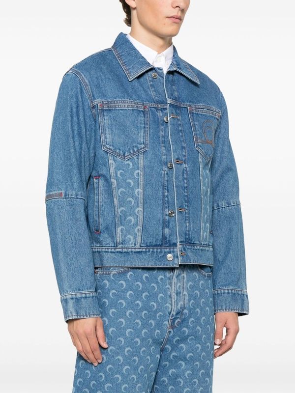 Moon Logo
  Printing Denim Jacket