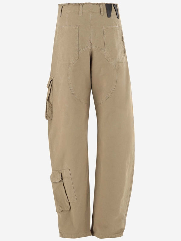 Low-Cut Cotton Cargo Pants