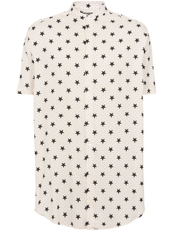 Allover Star Printed Short-sleeve Shirt