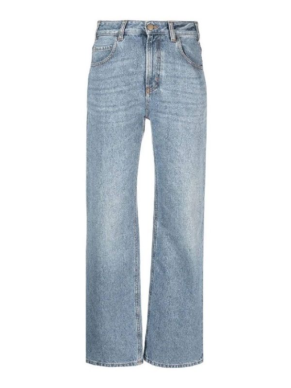 Flared Boyfriend Denim Pants