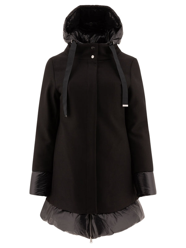 Drawstring Hood Padding Parka