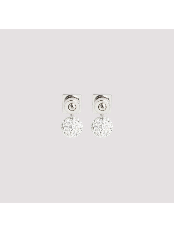 4G Logo Crystal Embellished Earrings