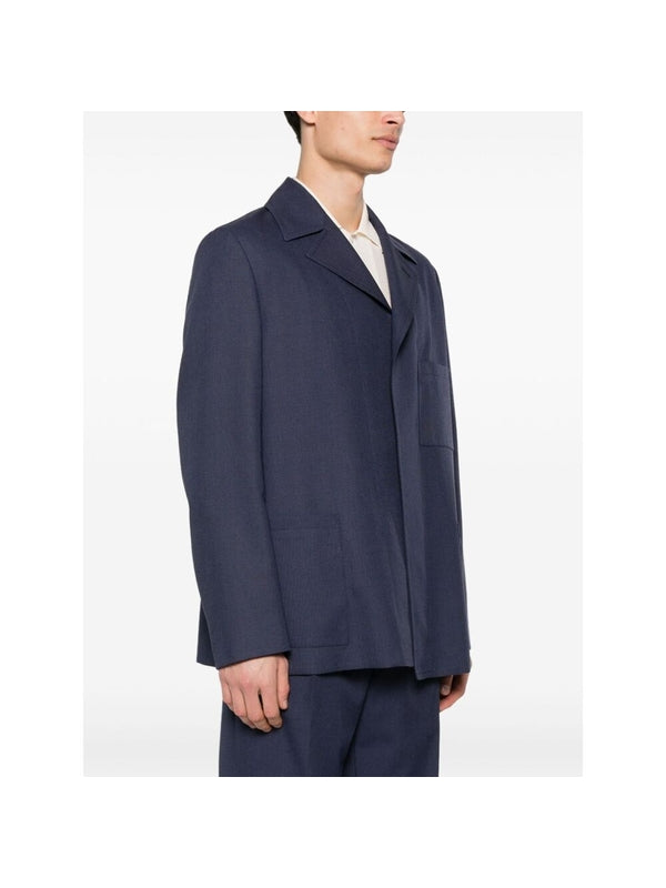 Back Logo Wool Single Tailored
  Jacket