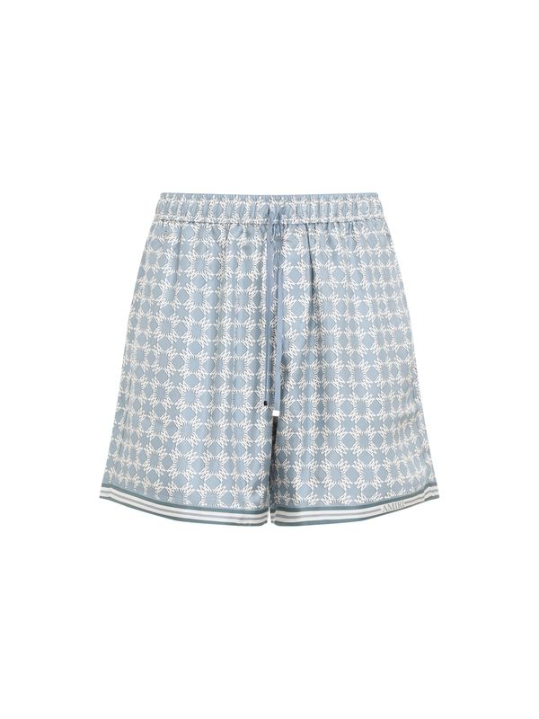 Pattern Silk Bermuda Shorts