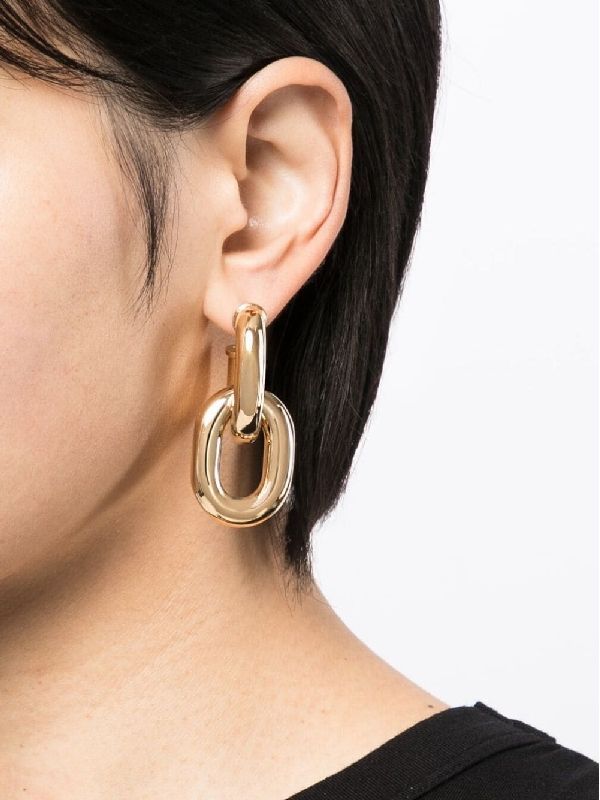 Xl Link Double Hoop Earrings