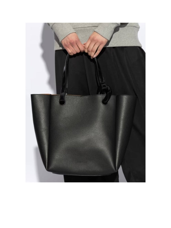 Corner Leather Tote Bag