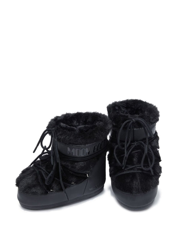 Moon Boot Black Lace-Up Boots