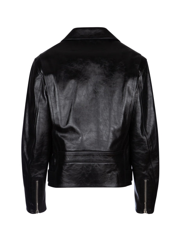 Belt Leather Biker Jacket