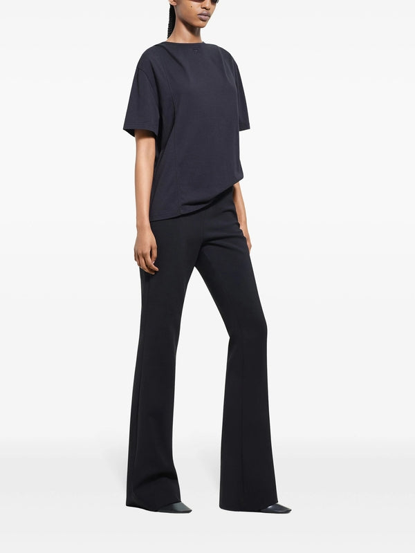 ロゴパッチ半袖パーカートップ