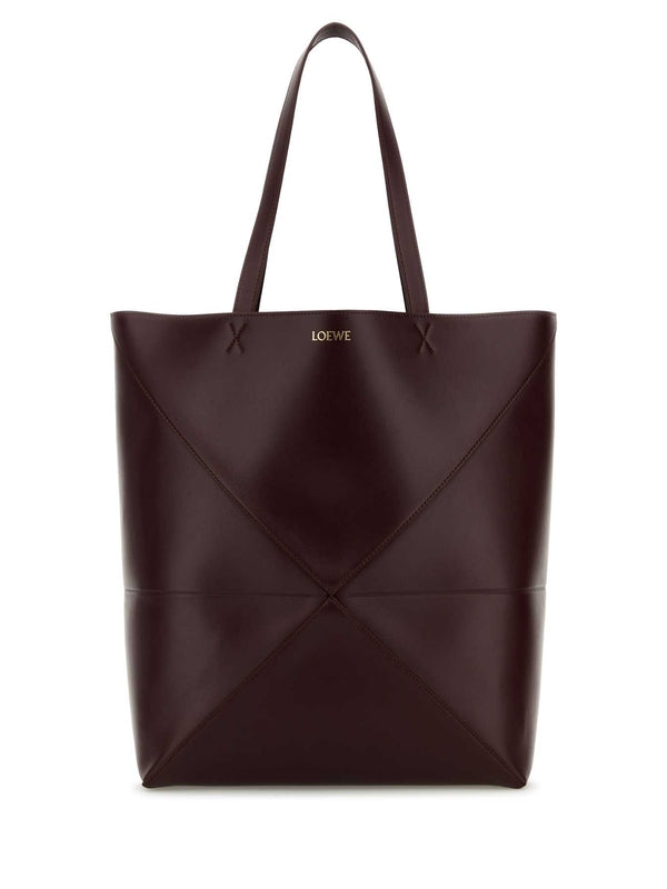 Puzzle Logo Calfskin Tote Bag XL