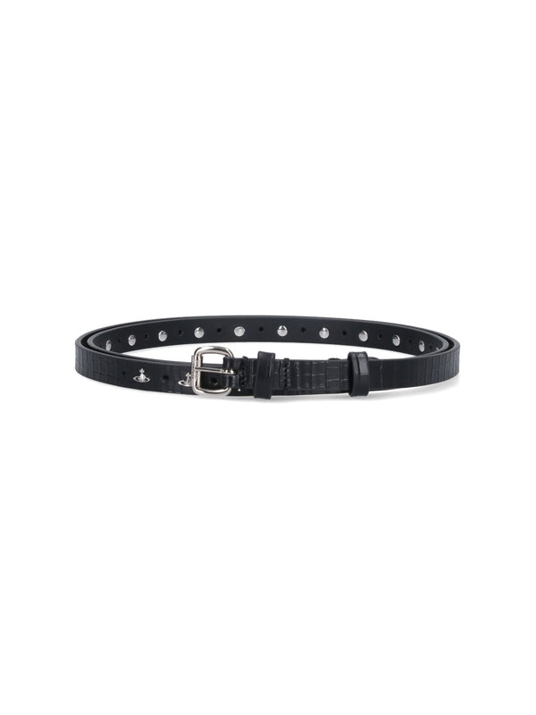Vivienne Westwood Black Leather Belts