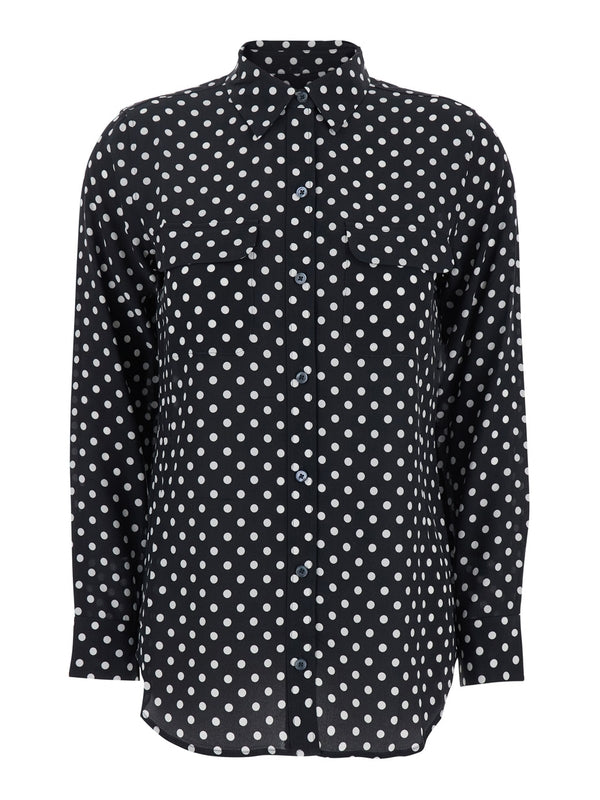 Dot Pattern Long-Sleeve Shirt
