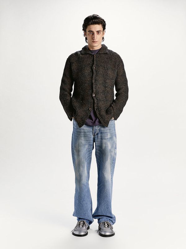 Monghidorro Collar Wool Cardigan