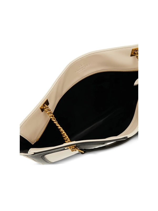 Valentino Ivory Black Tote Bags