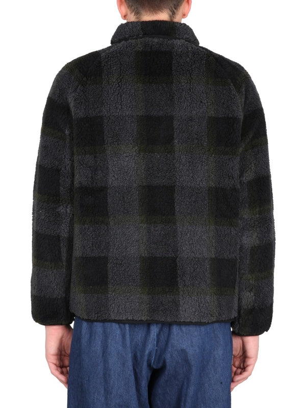 Check Pattern Fleece Jacket