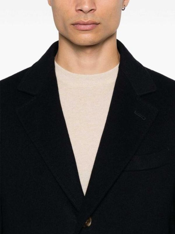 Single Breasted Wool Coat