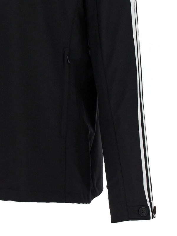 徽标条纹运动夹克