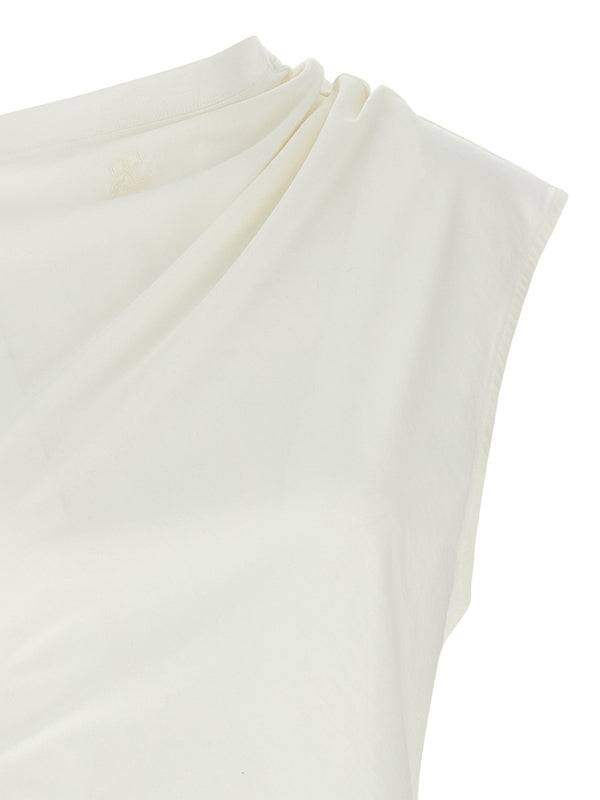 One Shoulder
  Asymmetrical Drape Top
