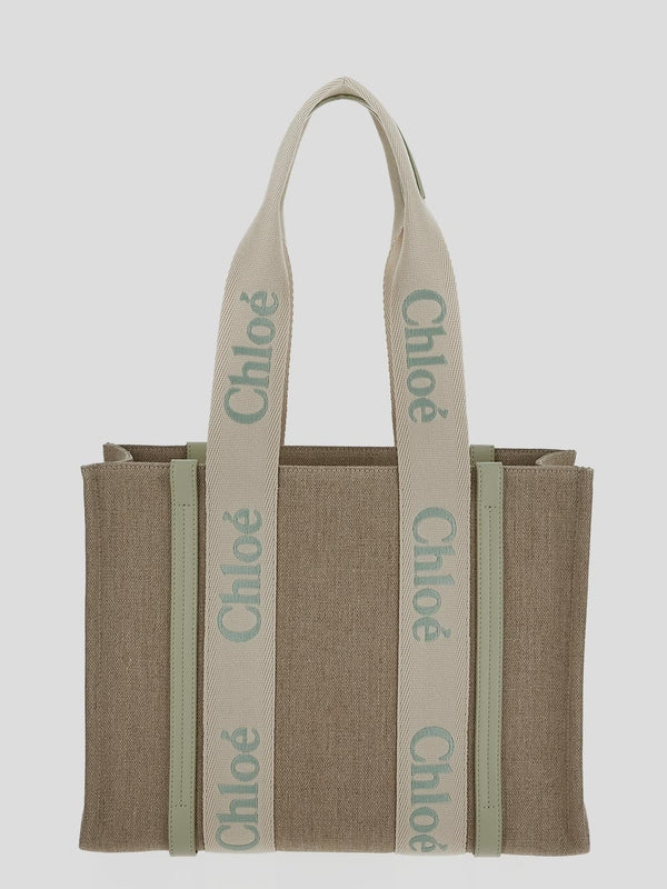 Woody Logo Canvas Tote Bag