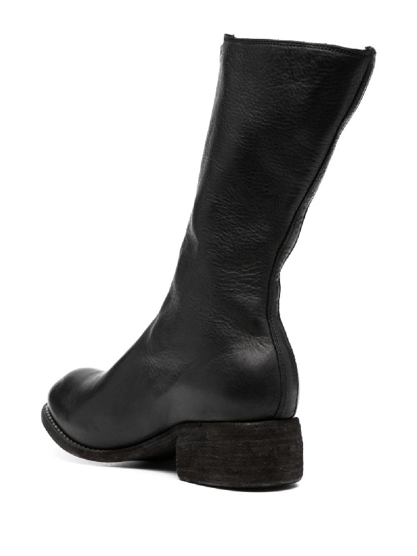 Pl 9 Leather Zip-Up Mid Boots