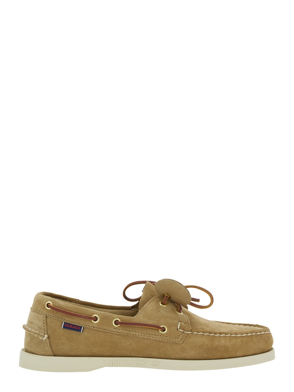 Sebago Beige Boat Shoes