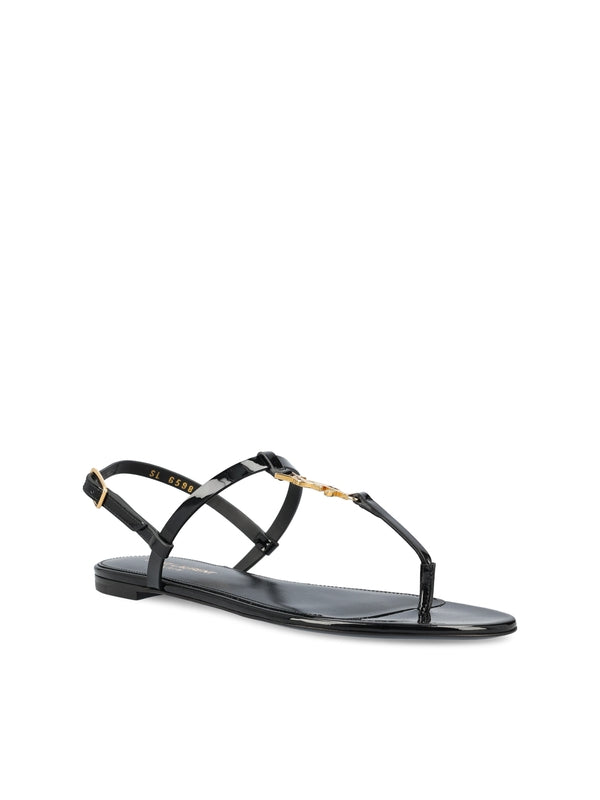 Cassandra Monogram Flip Flop Sandals