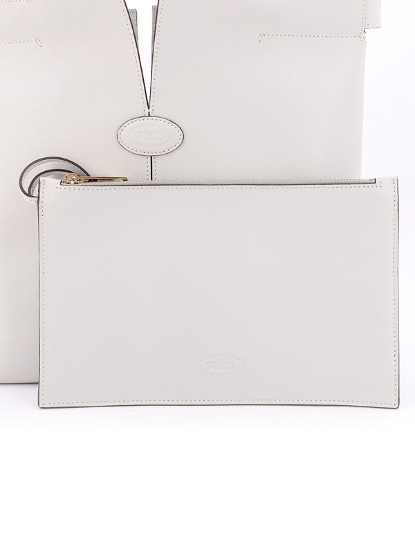 ディ ロゴ レザー スモール トートバッグ