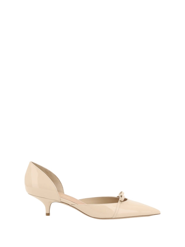 Bow Detail Calfskin Pumps
  Heels