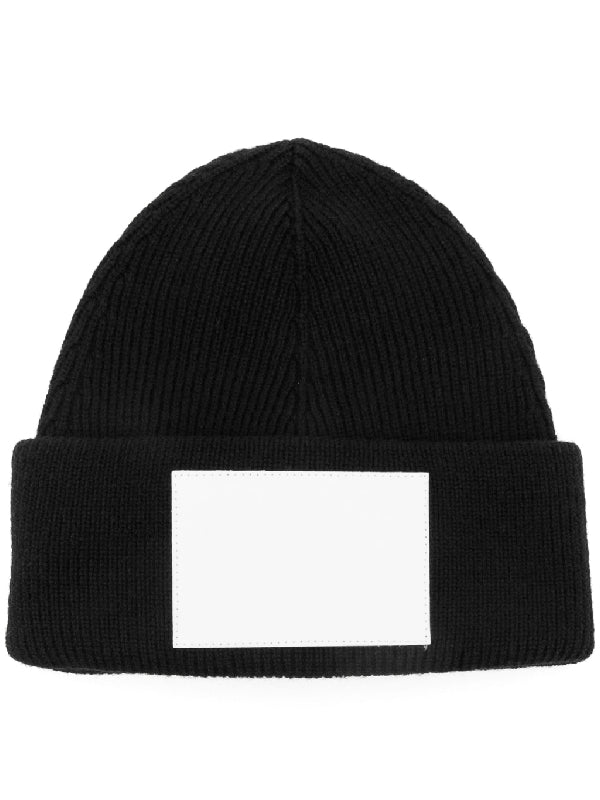 Number Logo Patch Wool Beanie