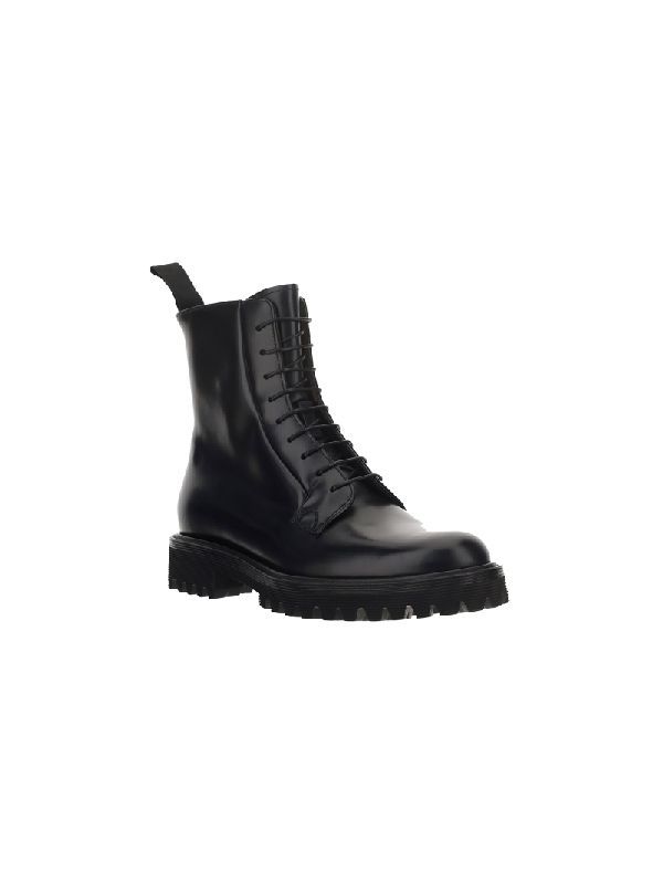 Black Leather Alexandra Boots