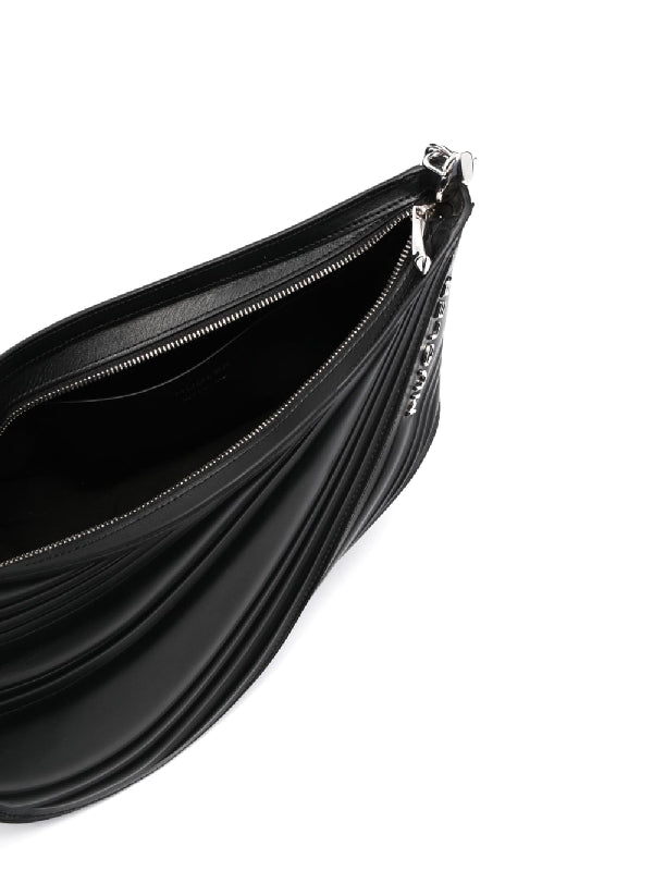 Spiral Leather Shoulder Bag