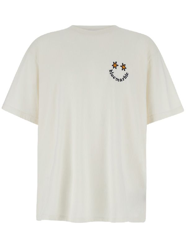 Smile Logo Embroidered Short Sleeve T-Shirt