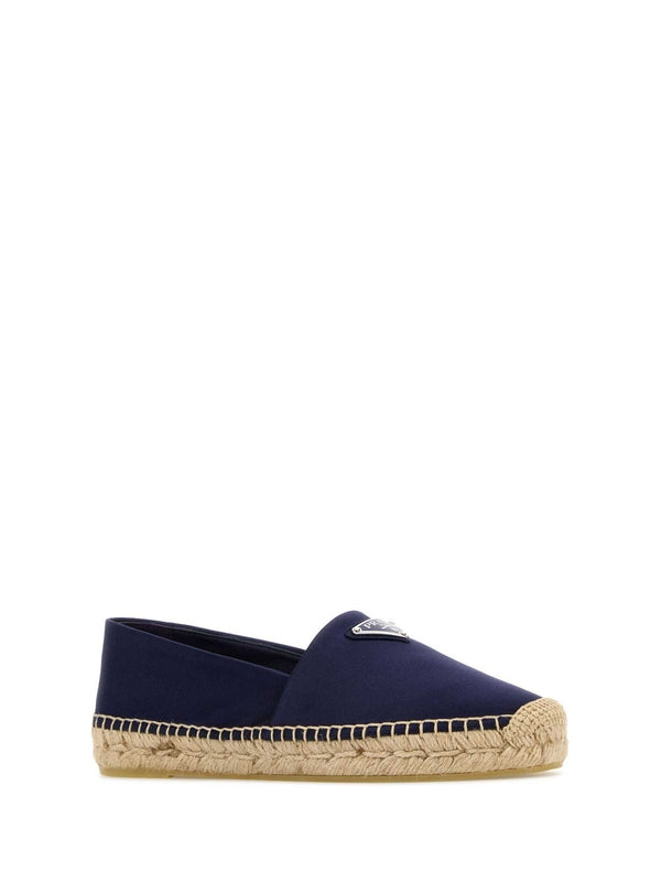 Triangle Logo Satin Espadrilles