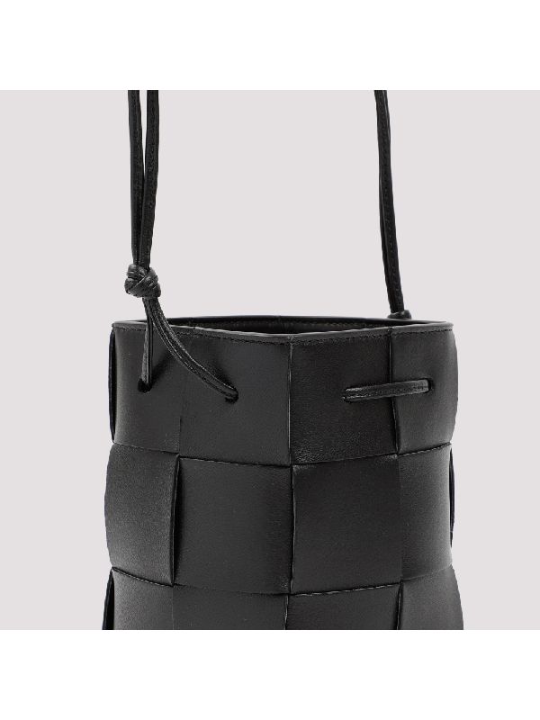 Intrecciato Leather Cassette
  Mini Bucket Bag