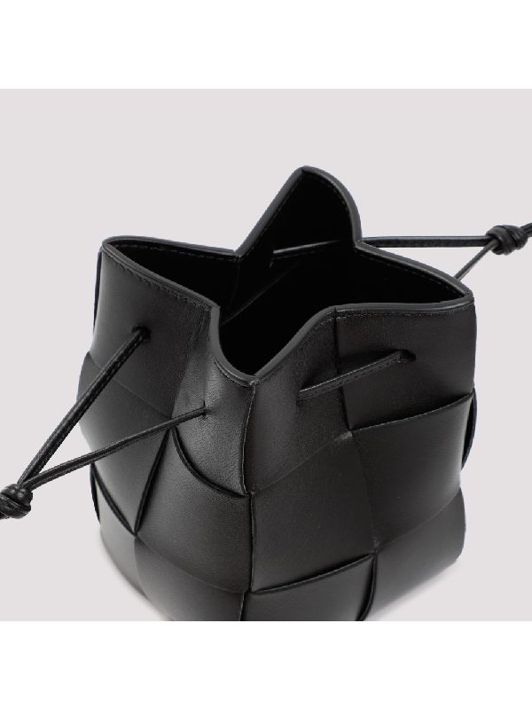 Intrecciato Leather Cassette
  Mini Bucket Bag