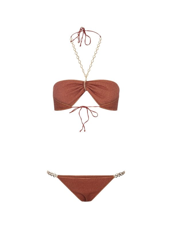 Lumiere Chain Halterneck Bikini Set