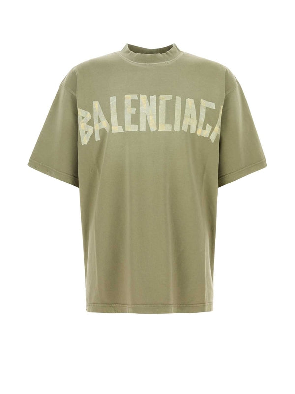 Tape-type Logo Printing Short-sleeve
  T-shirt