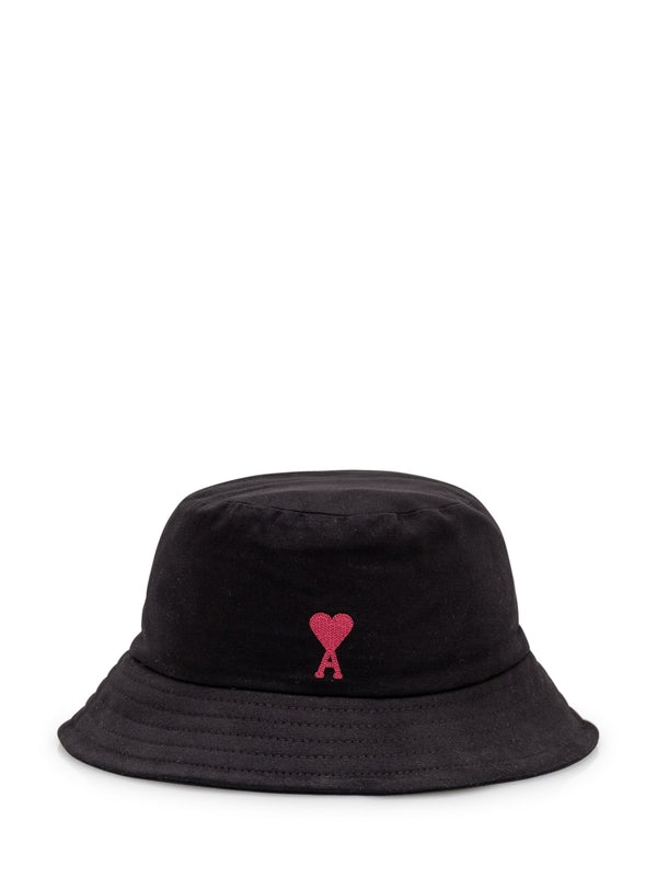 Heart Logo Embroidery Cotton Bucket Hat