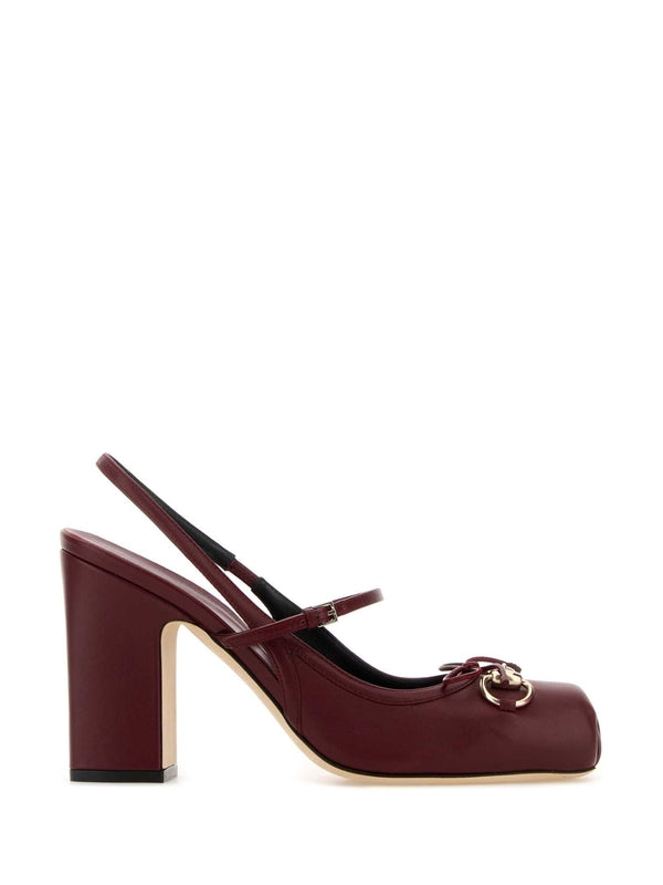 Gucci Burgundy Sandal Heels