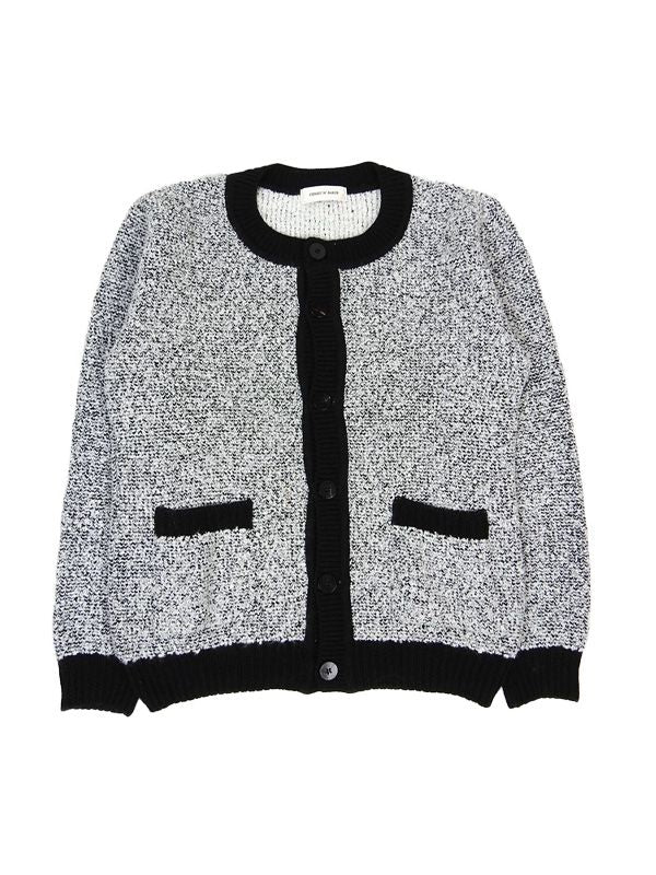 KNITWEAR KN67TD01 BLACKWHITE Black&White Cardigans