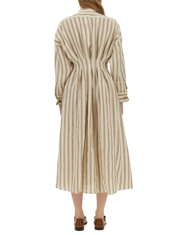 Yole Stripe Linen Dress