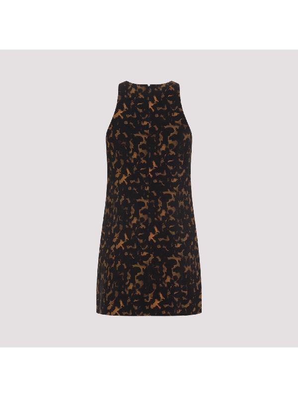 べっ甲柄ミニドレス