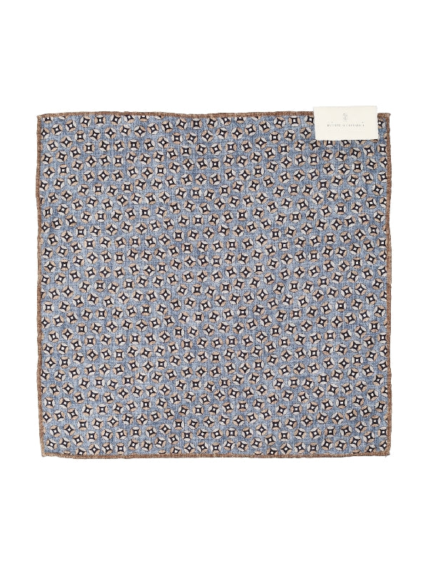 Graphic Pattern Silk Handkerchief