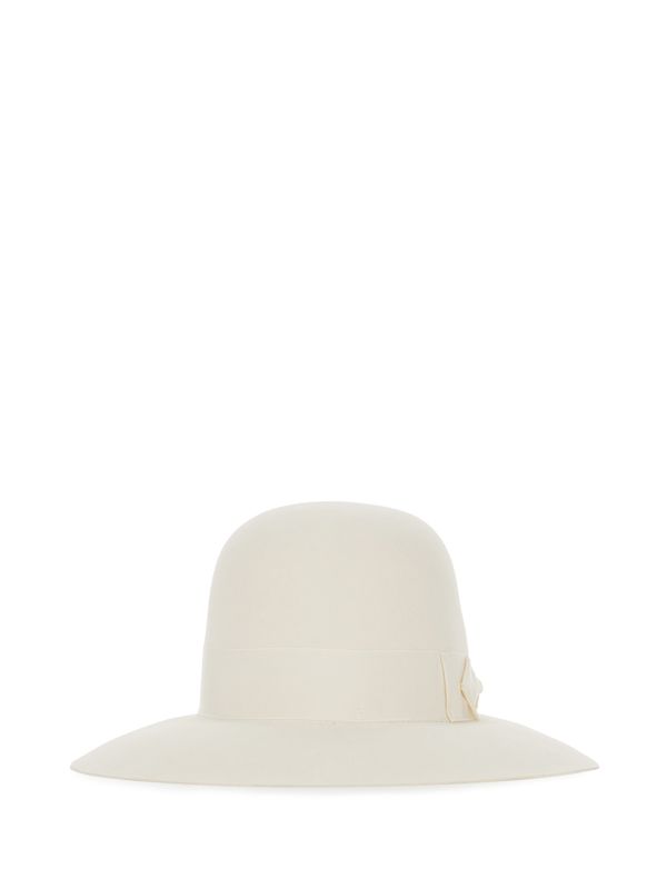 Bow Strap Detail Fedora Hat