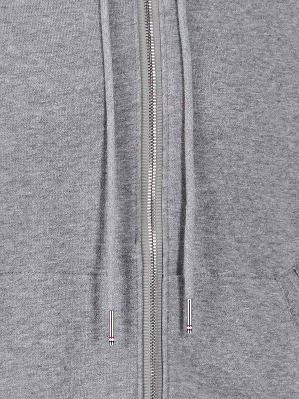 4-Bar Cotton Hoodie Zip-Up